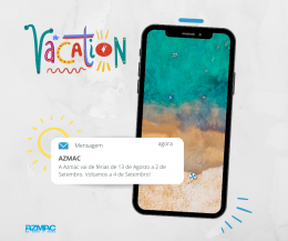 Encerramento para férias