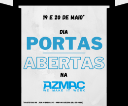 19 e 20 de Maio são dias 'Portas Abertas' na Azmac